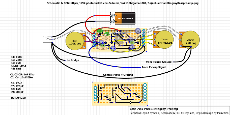 MusicMan Stingray 1 electronics info? | My Les Paul Forum